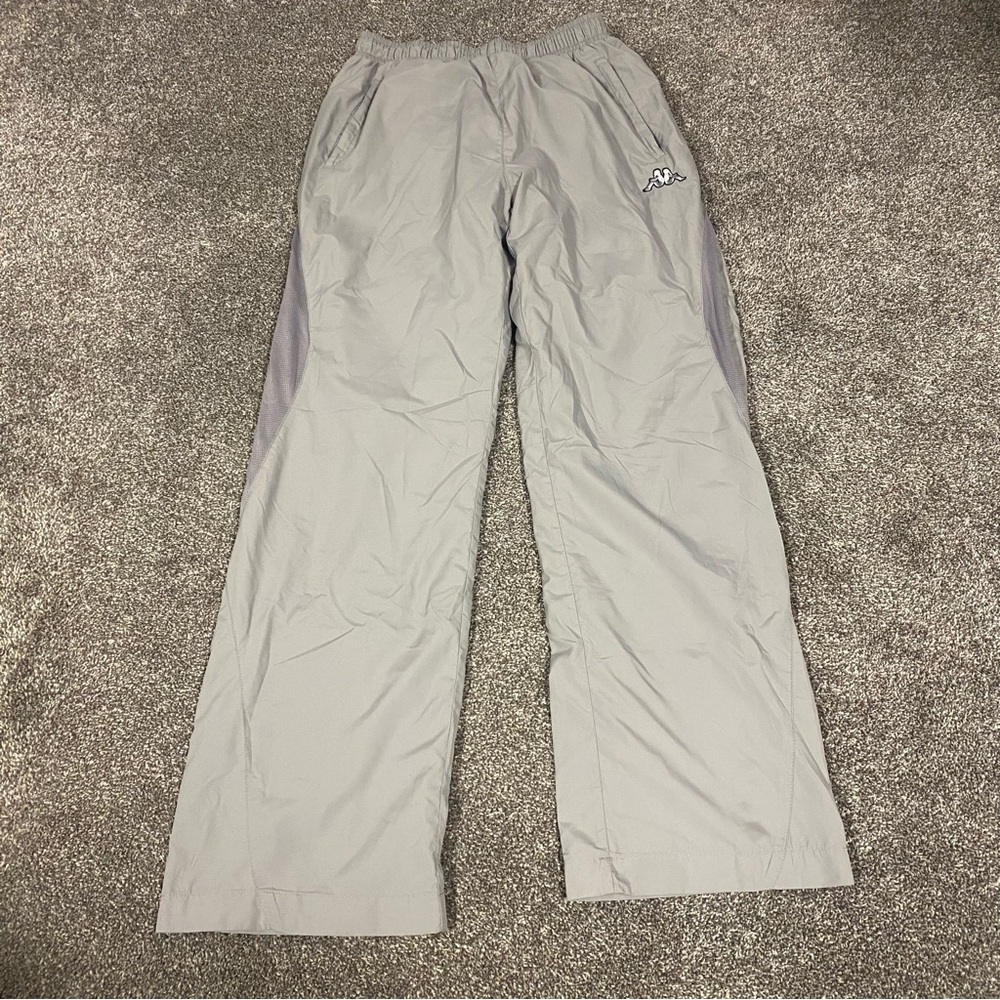 Vintage Y2K Kappa Kick Flare Polyester Sweatpants - Gray Size Small